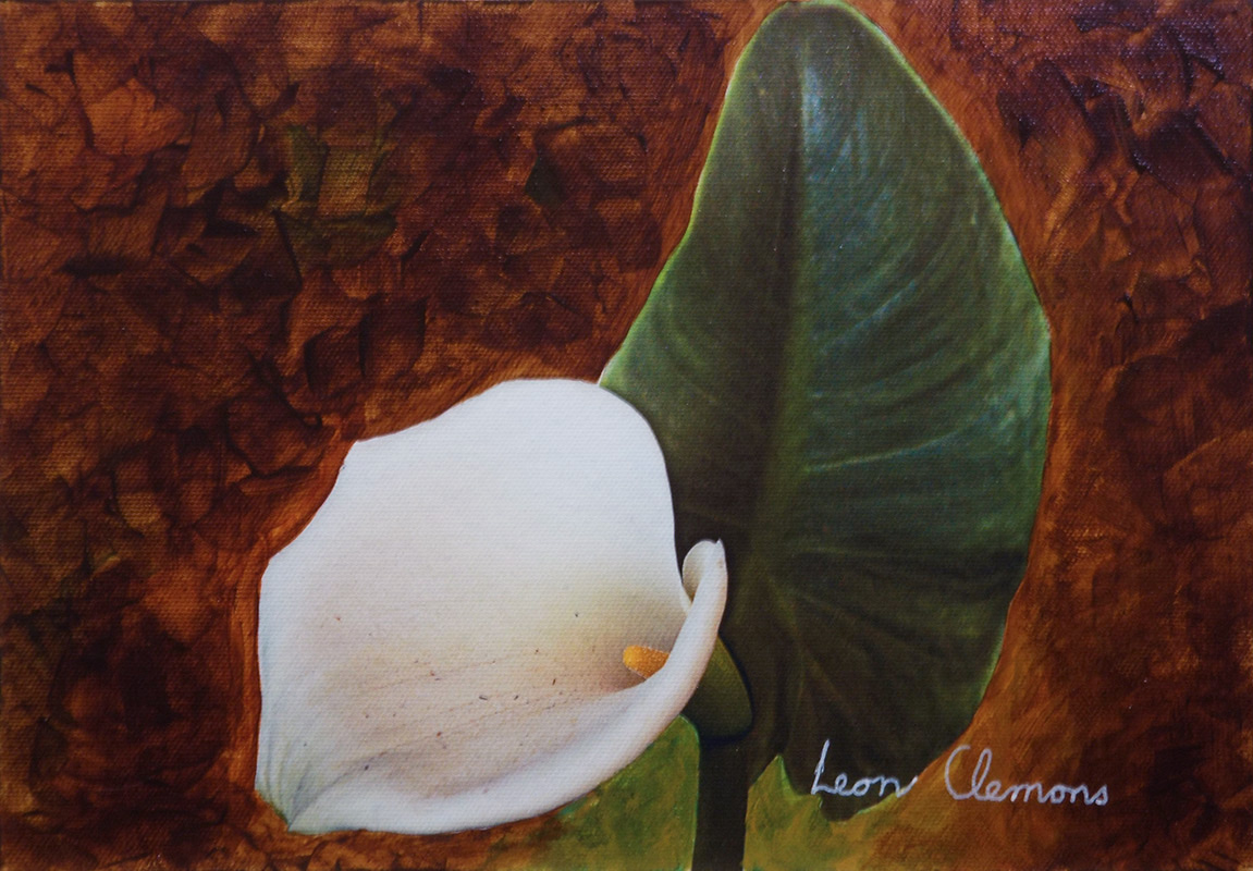 Leon's super realistic artwork - Arum Lily 1