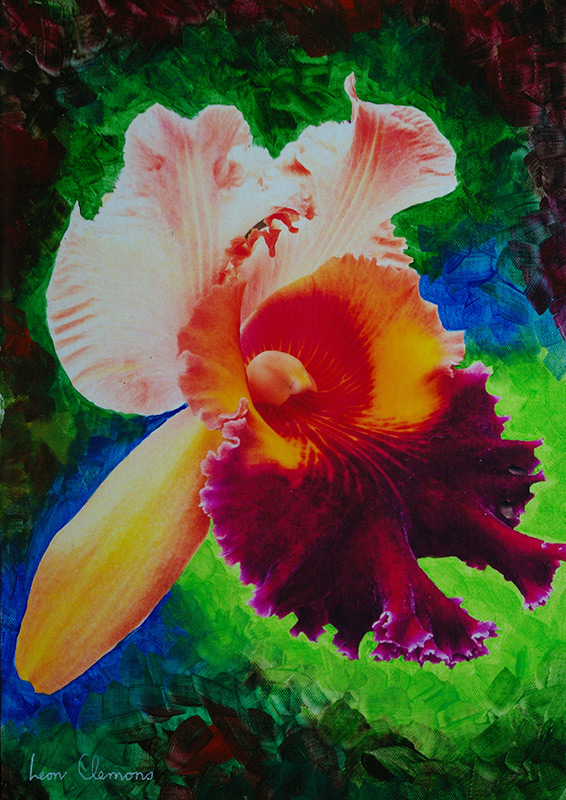 Leon's super realistic artwork - Orchid 10