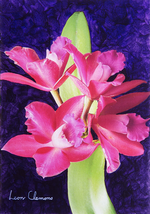 Leon's super realistic artwork - Orchid 4