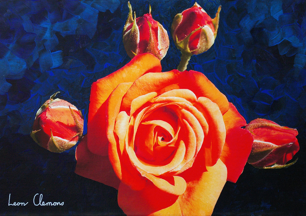 Leon's super realistic artwork - Rosae Praesens et Futurum