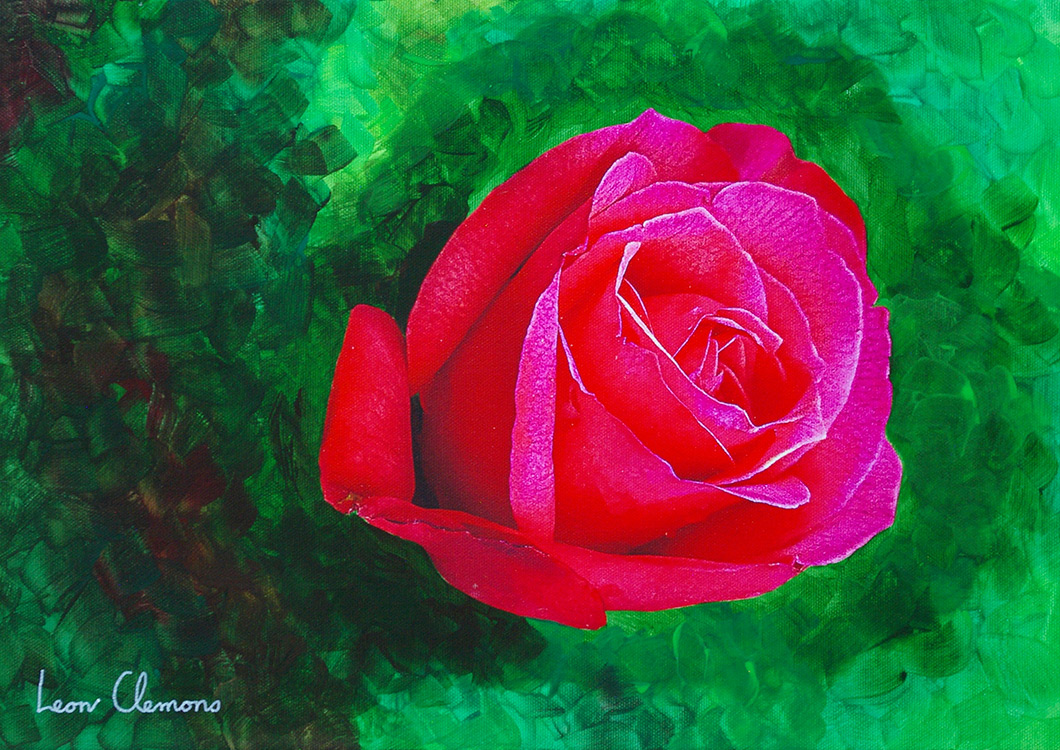 Leon's super realistic artwork - Rose 11