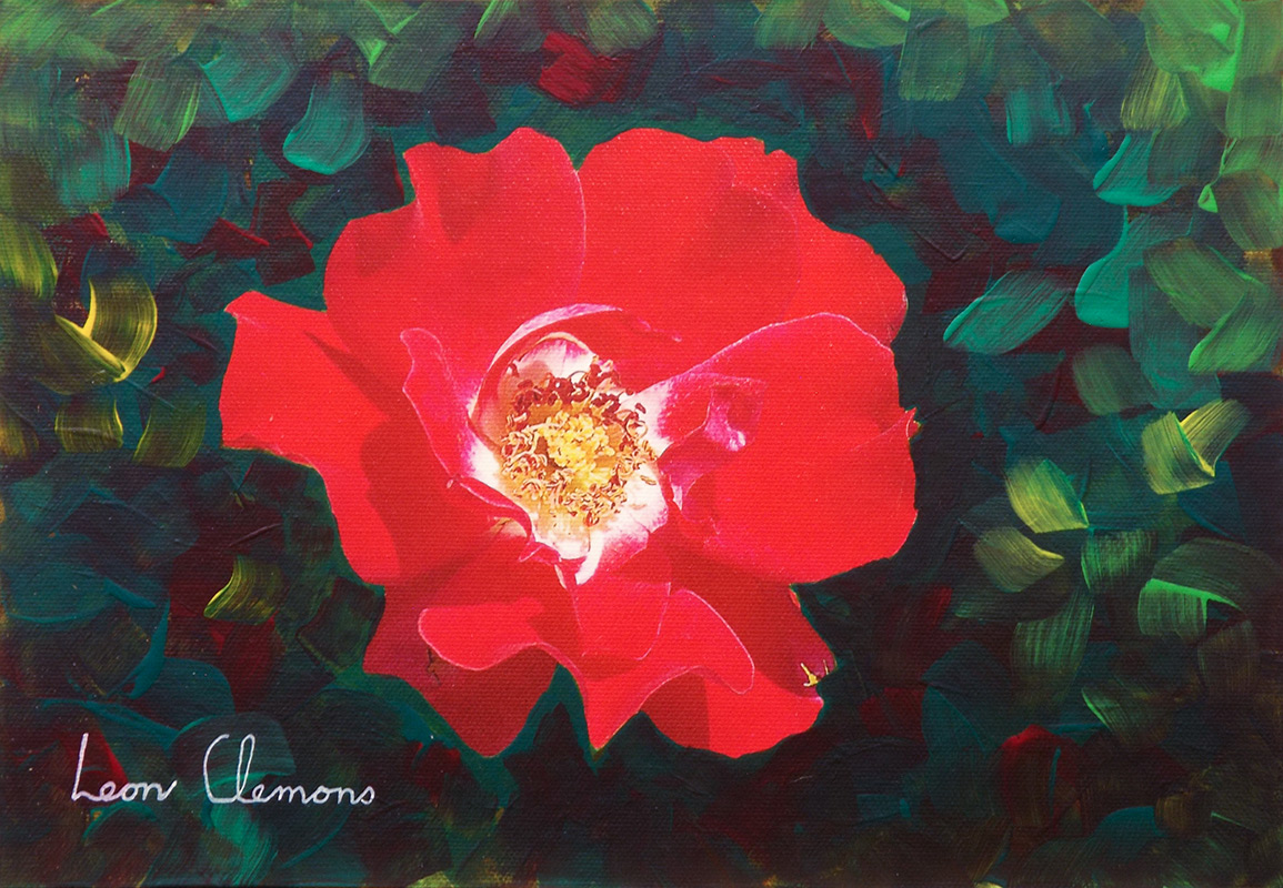 Leon's super realistic artwork - Rose 5