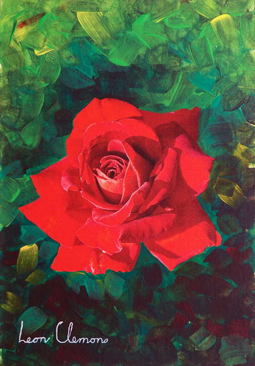 Leon's super realistic artwork - Rose 7