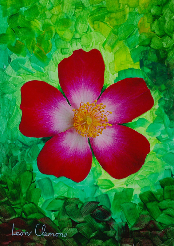 Leon's super realistic artwork - Single Roselet