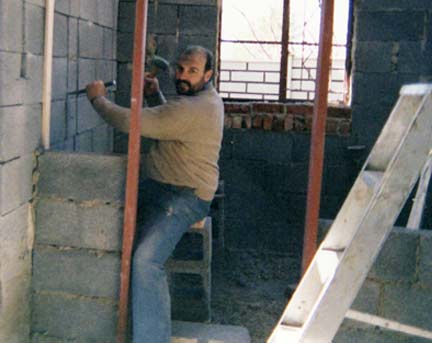 Leon is used to doing manual labour