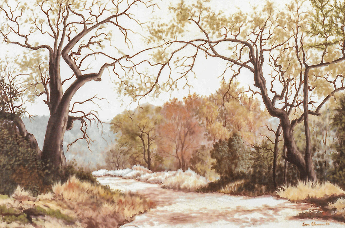Leon's realistic painting - Bushveld Silence